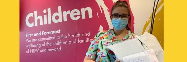 Sydney Childrens Hospital receiving activity packs